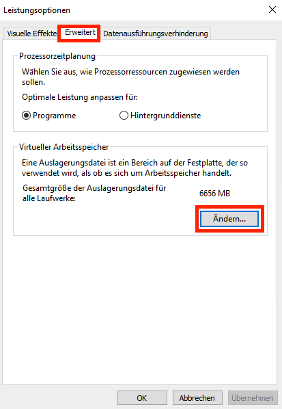 Pagefile sys Größe ändern und optimieren 04 Sandro Villinger von Windows Tweaks